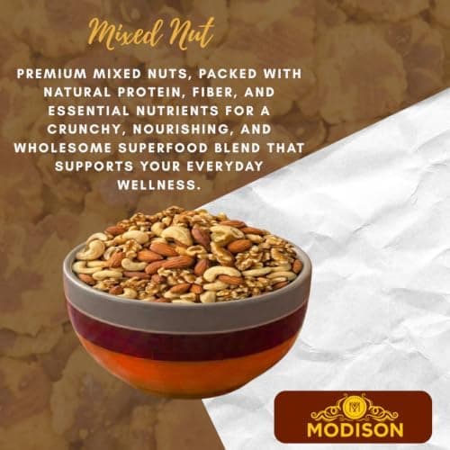 MODISON Mixed Nuts Healthy Indian Snacks Mix 400g thumbnail 3
