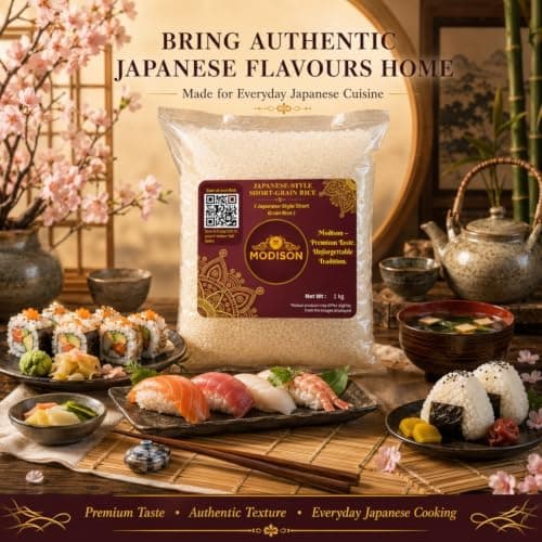 MODISON Japanese Style Short Grain Rice Sushi Rice 1kg thumbnail 3