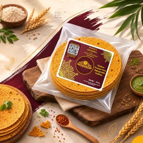 MODISON Masala Khakhra Spiced Whole Wheat Crispbread 200g thumbnail 6