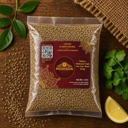 MODISON Ajwain Carom Seeds Whole Spice Natural 100g thumbnail 7