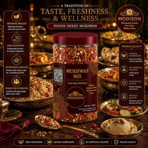 MODISON Mukhwas Mix Indian Mouth Freshener Rose Flavoured 100g thumbnail 5