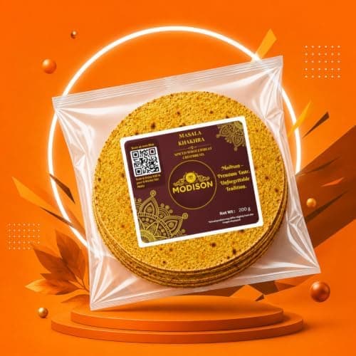 MODISON Masala Khakhra Spiced Whole Wheat Crispbread 200g thumbnail 7