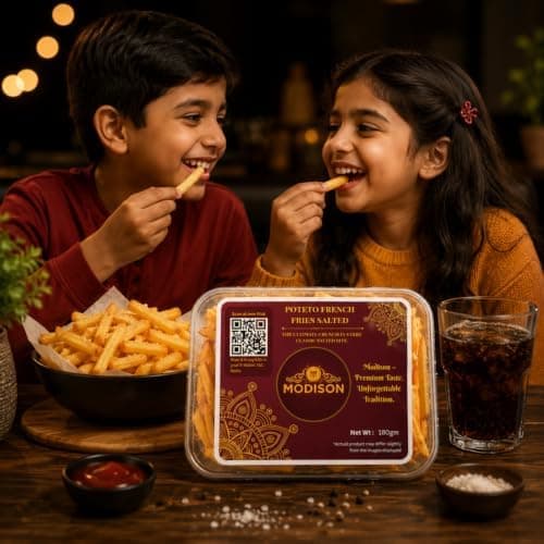 MODISON Potato French Fries Indian Namkeen Salted Crispy 180g thumbnail 5