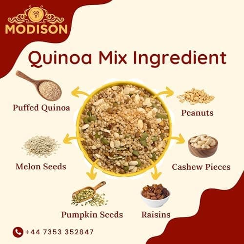MODISON Quinoa Mix Healthy Snacks Roasted Superfood 180g thumbnail 3