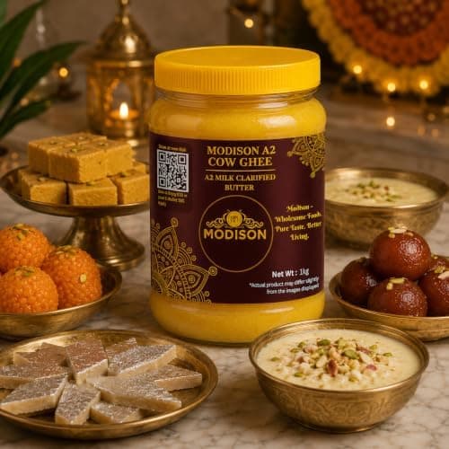MODISON A2 Cow Ghee A2 Milk Clarified Butter 1kg thumbnail 6