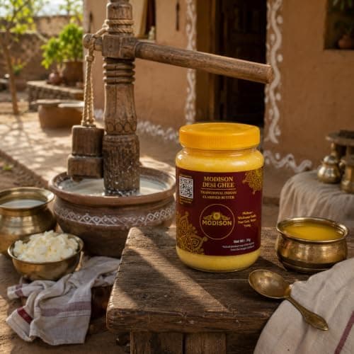 MODISON Desi Ghee Clarified Butter Pure Milk Fat 1kg thumbnail 6