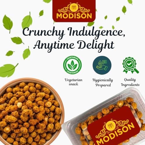 MODISON Sing Bhujia Indian Snacks Spicy Masala Peanuts 180g thumbnail 5