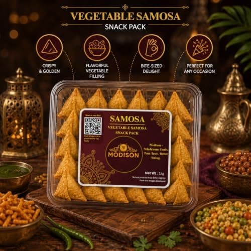 MODISON Samosa Traditional Frozen Indian Snack 1kg thumbnail 6