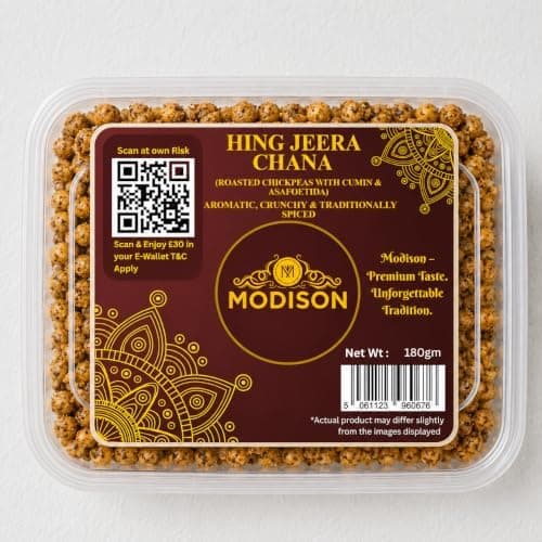 MODISON Hing Jeera Chana Indian Snacks Roasted Chickpeas 180g thumbnail 1