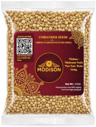 MODISON Coriander Seeds Whole Spice Natural 100g thumbnail 1
