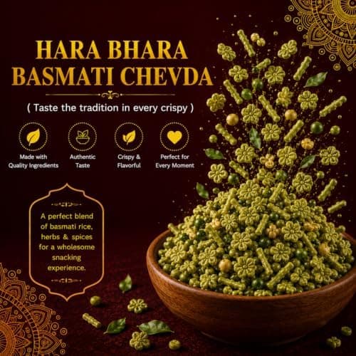 MODISON Hara Bhara Basmati Chivada Indian Namkeen Mint Coriander 180g thumbnail 4