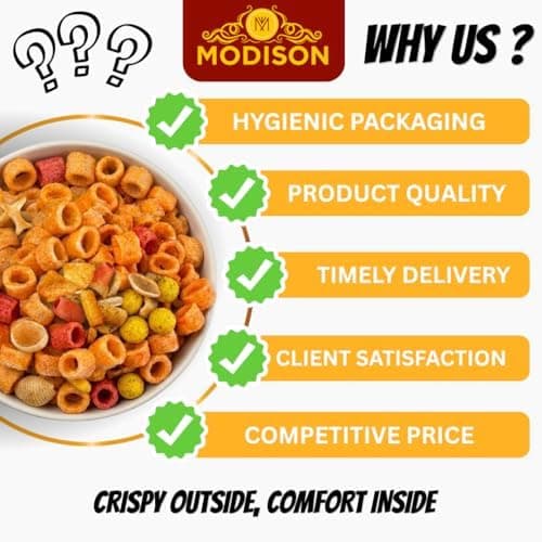 MODISON Mix Khichdi Fryums Indian Snacks Millet Mix 180g thumbnail 2