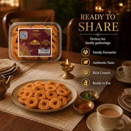 MODISON Chakri Crispy Indian Namkeen Snack 200g thumbnail 3