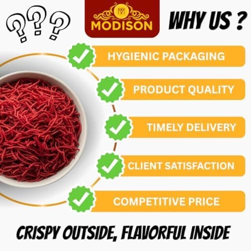MODISON Beet Sev Indian Namkeen Beetroot Flavoured Snack 180g thumbnail 4