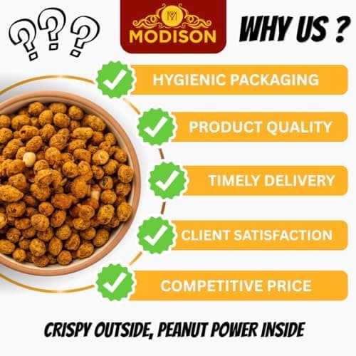 MODISON Sing Bhujia Indian Snacks Spicy Masala Peanuts 180g thumbnail 2