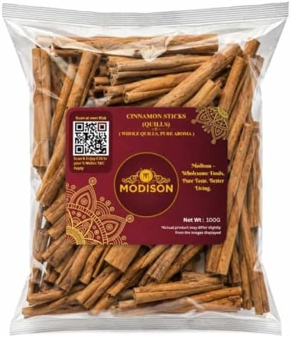MODISON Cinnamon Sticks Quills Whole Spice Aromatic Bark 100g thumbnail 1