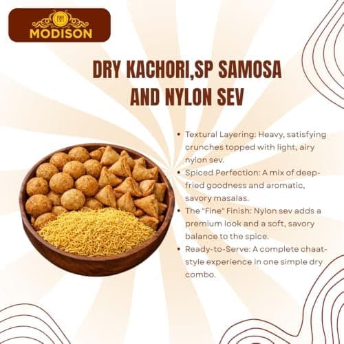 MODISON Namkeen Combo Indian Snacks 540g Party Mix 3 Pack thumbnail 7