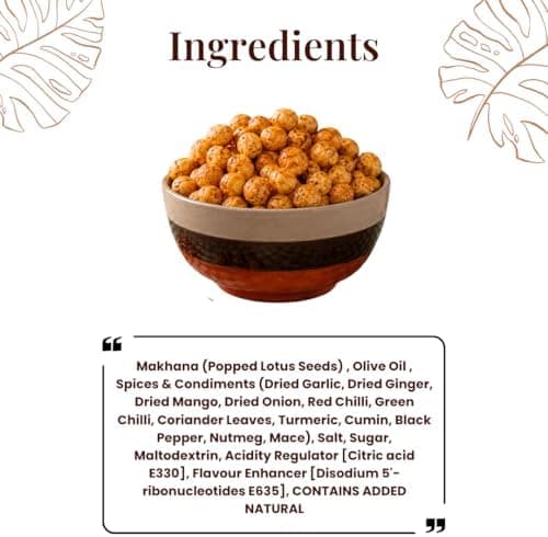 MODISON Roasted Makhana Healthy Snacks Lime N Chilli 80g thumbnail 4