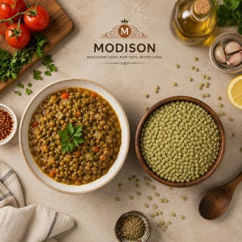 MODISON Green Lentils Whole Pulses High Fibre Protein 2KG thumbnail 7