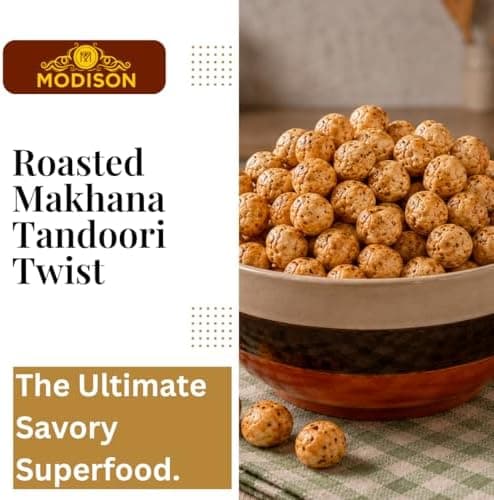 MODISON Roasted Makhana Healthy Snacks Tandoori Twist 80g thumbnail 7