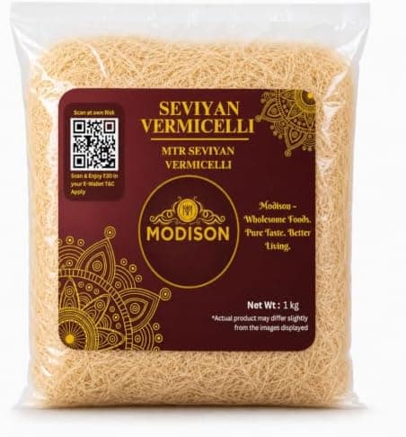 MODISON Seviyan Vermicelli Hard Wheat Semolina Pasta 1kg thumbnail 1