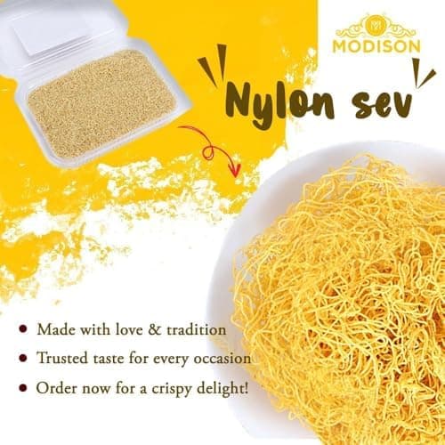 MODISON Nylon Sev Indian Snacks Crispy Gram Flour 900g thumbnail 4