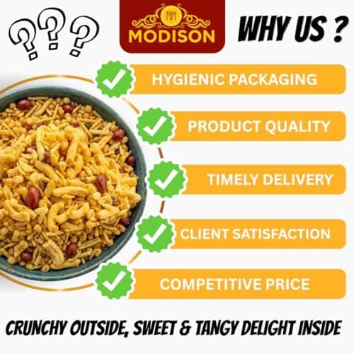 MODISON Khatta Meetha Mix Indian Namkeen Sweet Tangy Snack 180g thumbnail 3