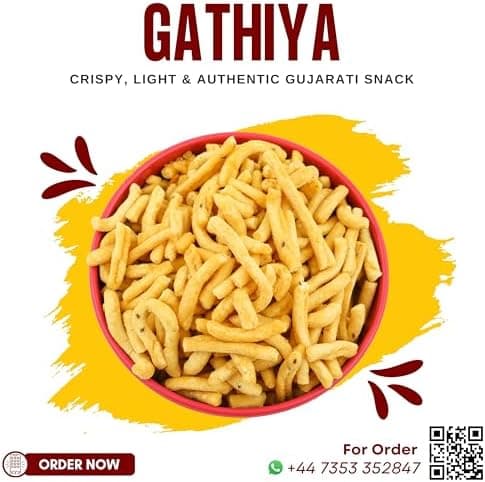 MODISON Bhavnagari Gathiya Indian Snacks Crispy Gujarati 180g thumbnail 4