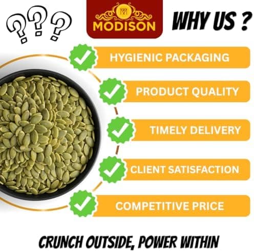 MODISON Pumpkin Seeds Superfoods Natural Pepitas Protein Fibre 400g thumbnail 5