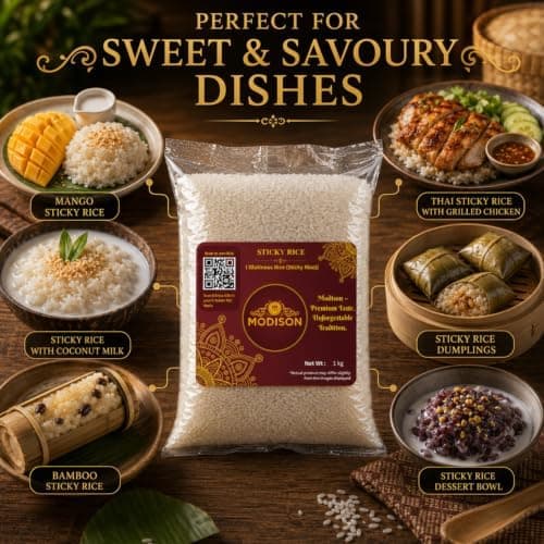 MODISON Sticky Rice Glutinous Rice Short Grain Rice 1kg thumbnail 5