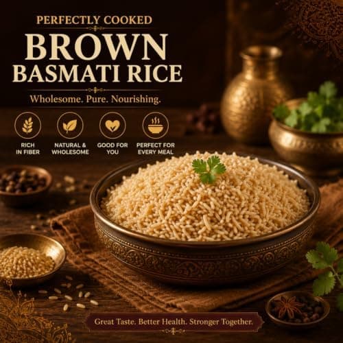 MODISON Brown Basmati Rice Wholegrain Long Grain Rice 1kg Vegan thumbnail 7