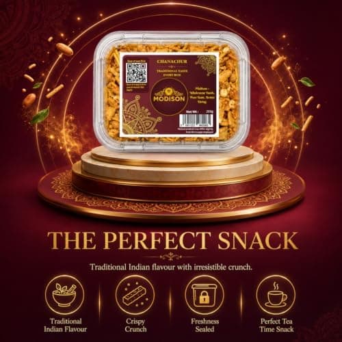 MODISON Chanachur Indian Namkeen Snack Traditional Savoury 200g thumbnail 4