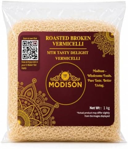 MODISON Roasted Broken Vermicelli, Wheat Semolina Sevai, 1 kg thumbnail 1