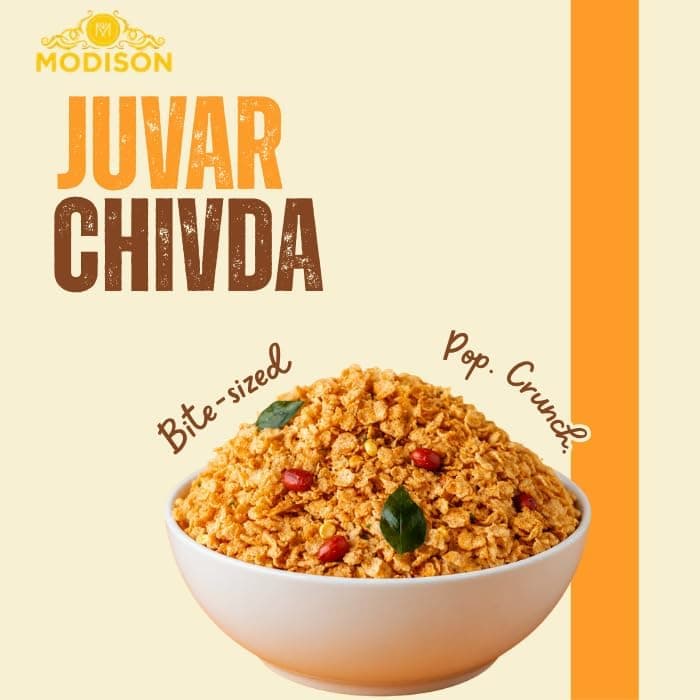MODISON Roasted Juwar Chevda Indian Namkeen Crunchy Sorghum 180g thumbnail 8