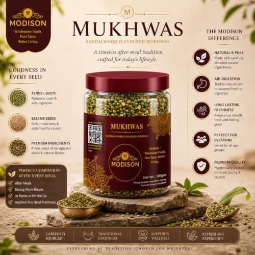 MODISON Fennel Coriander Blend Indian Mouth Freshener 100g thumbnail 5