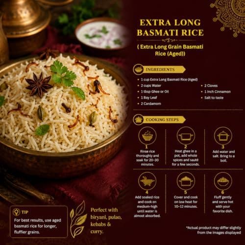 MODISON Extra Long Basmati Rice Aged Long Grain White Rice 1kg thumbnail 5