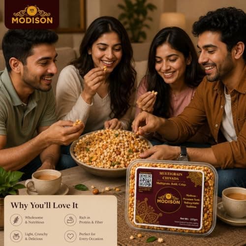 MODISON Multigrain Chivada Indian Namkeen Crispy Millet Blend 180g thumbnail 5