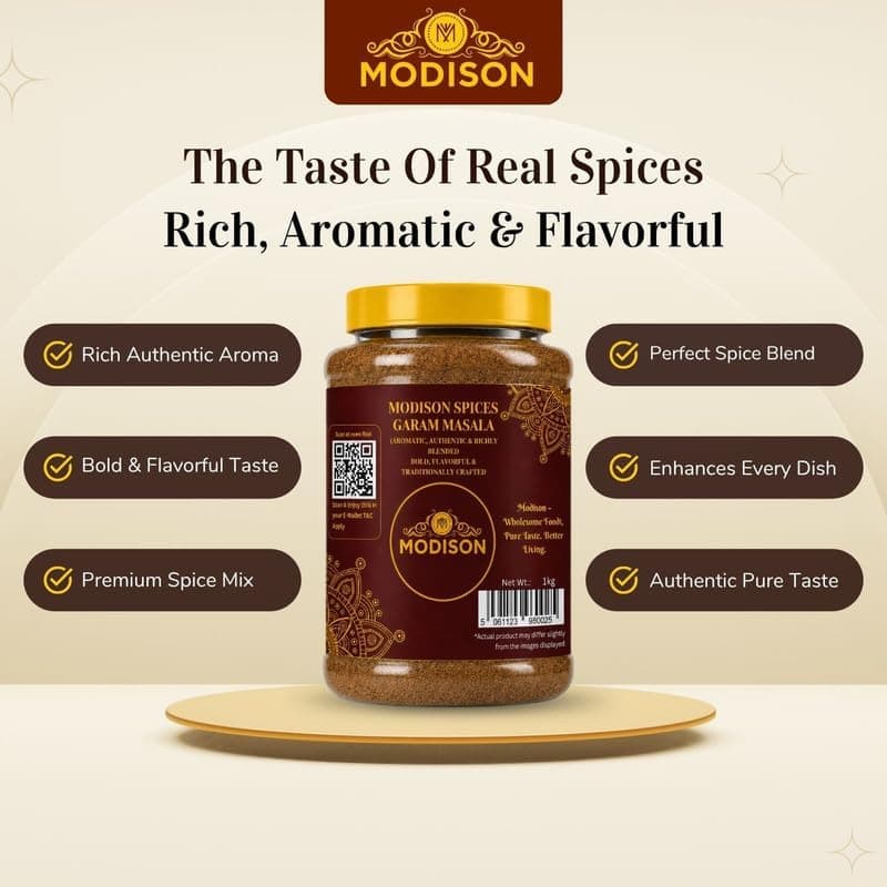 MODISON Garam Masala Powder Indian Spices Traditional 1KG thumbnail 5
