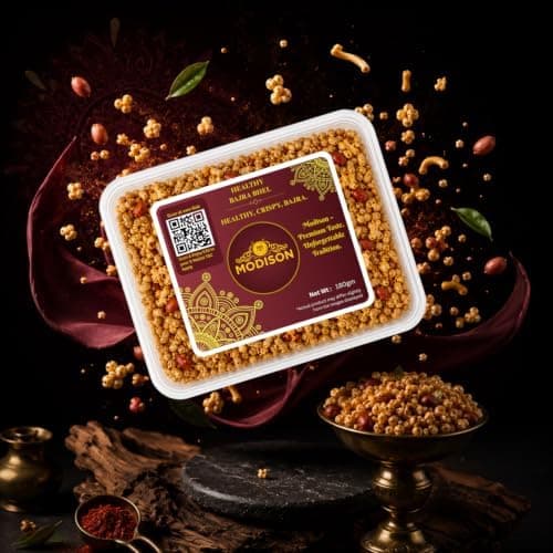 MODISON Healthy Bajra Bhel Indian Namkeen Roasted Pearl Millet 180g thumbnail 6