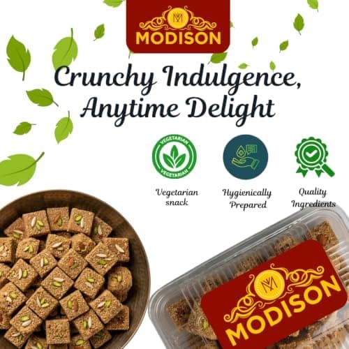 MODISON Methi Paak Indian Sweets Traditional Mithai 4 Piece thumbnail 6