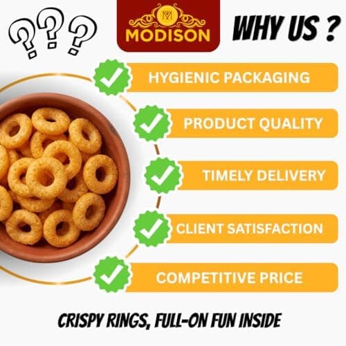 MODISON Polo Rings Indian Snacks Chatpata Masala 180g thumbnail 2