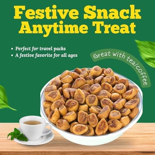 MODISON Bhakharwadi Mini Indian Snacks Spicy Wheat Rolls 180g thumbnail 5