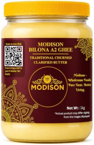 MODISON Bilona A2 Ghee A2 Milk Clarified Butter 1kg thumbnail 1