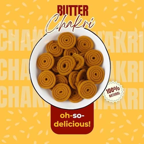 MODISON Butter Chakri Indian Snacks Crispy Gujarati 180g thumbnail 2