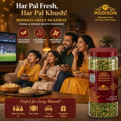 MODISON Green Mukhwas Indian Mouth Freshener Aniseed Coriander 100g thumbnail 6