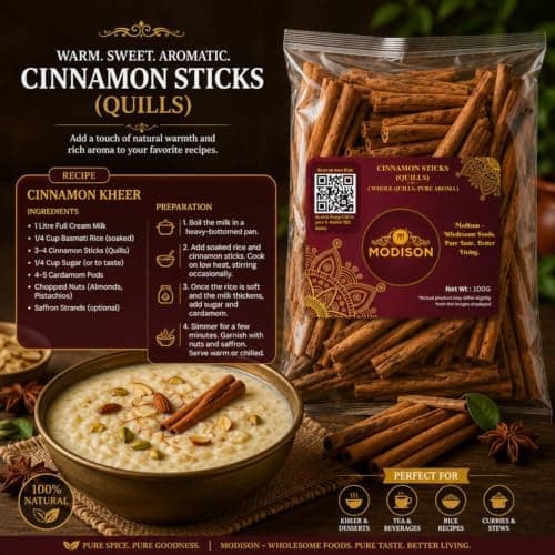 MODISON Cinnamon Sticks Quills Whole Spice Aromatic Bark 100g thumbnail 3