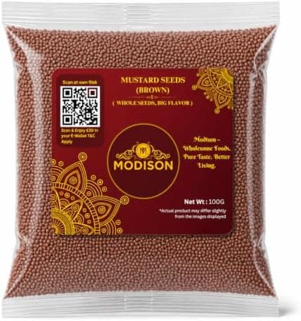 MODISON Mustard Seeds Whole Spice Natural 100g thumbnail 1