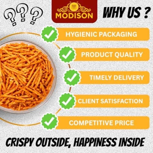 MODISON Spicy Finger Chips Indian Snacks Potato Crisps 180g thumbnail 2