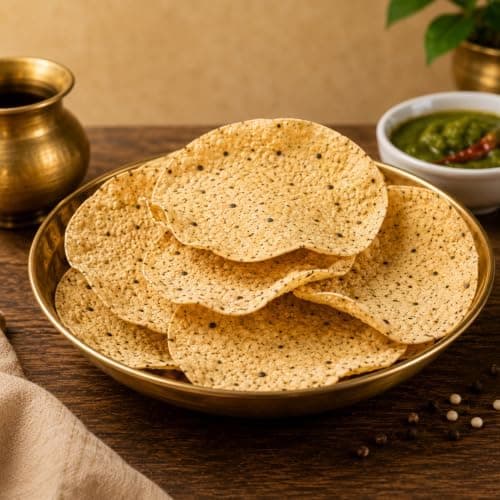 MODISON Plain Urad Papad Indian Papad Crispy Lentil Wafer 200g thumbnail 6