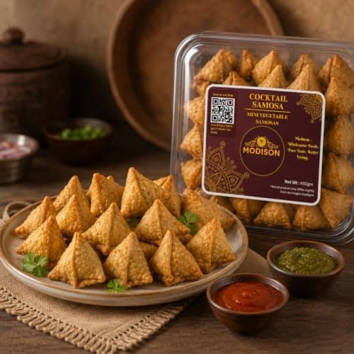 MODISON Cocktail Samosa Traditional Frozen Indian Snack 650g thumbnail 5